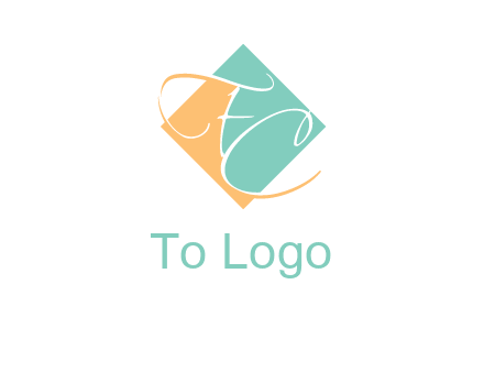 Letters FC are in a rhombus shape logo