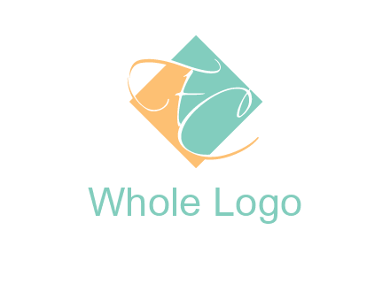 Letters FC are in a rhombus shape logo