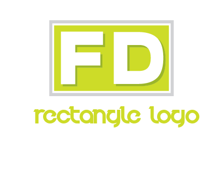 Letter FD are in rectangle logo