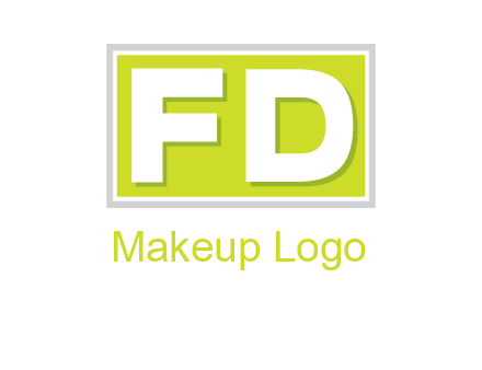 Letter FD are in rectangle logo