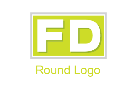 Letter FD are in rectangle logo