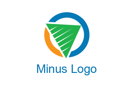 green recycling triangle in circle logo