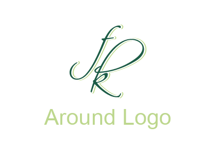 script font letter FK