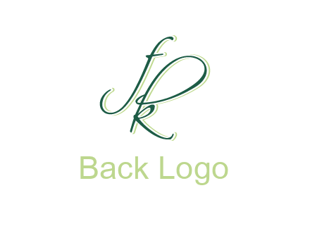 script font letter FK