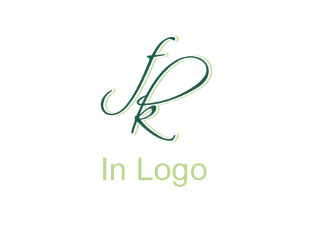 script font letter FK