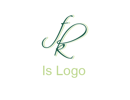 script font letter FK