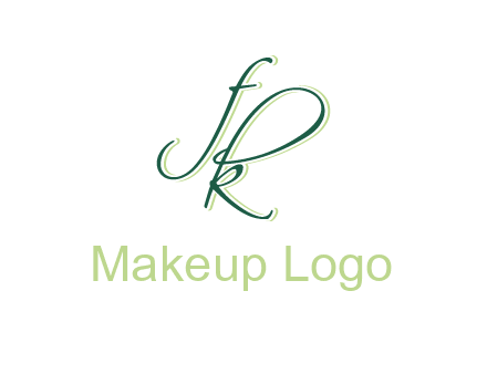 script font letter FK