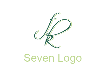 script font letter FK