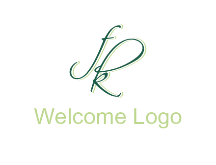 script font letter FK