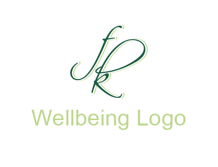 script font letter FK