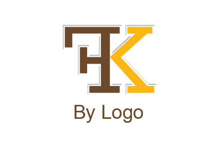 letter F forming letter K