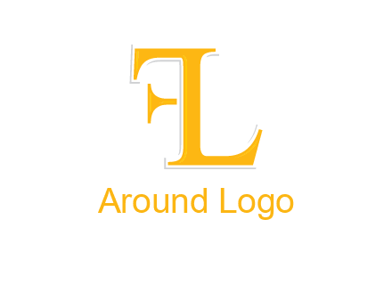 letter L forming letter F