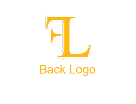 letter L forming letter F