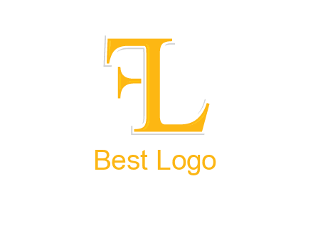 letter L forming letter F