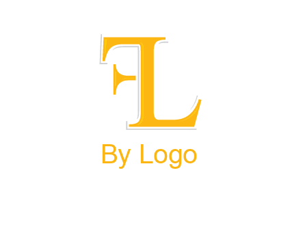 letter L forming letter F