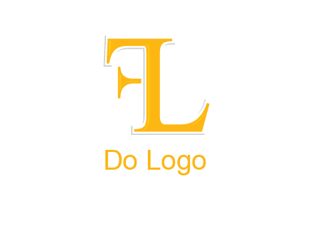 letter L forming letter F