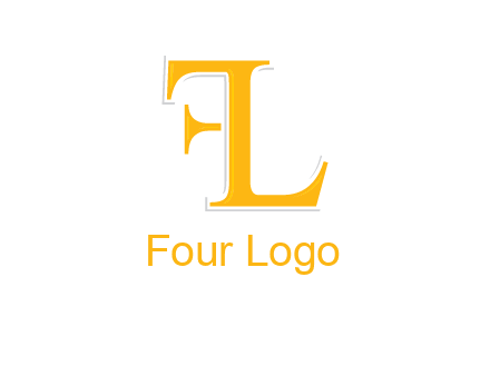 letter L forming letter F