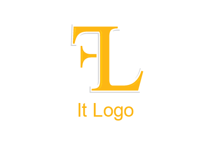 letter L forming letter F