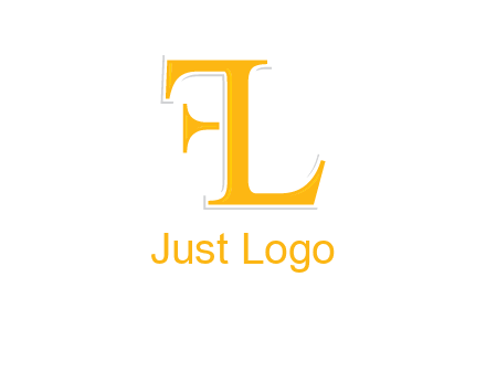 letter L forming letter F