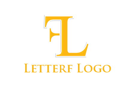 letter L forming letter F