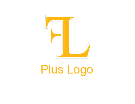 letter L forming letter F