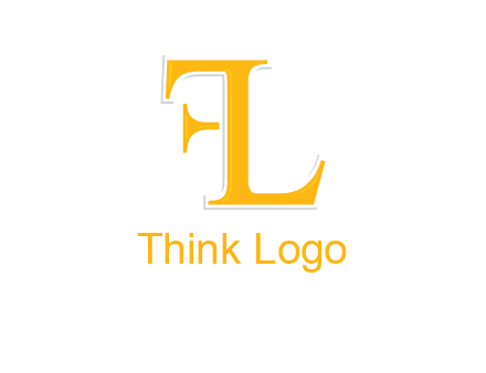 letter L forming letter F