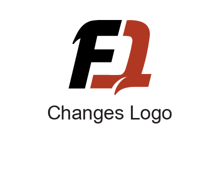 letter F forming letter Q