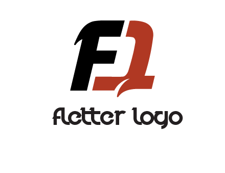 letter F forming letter Q