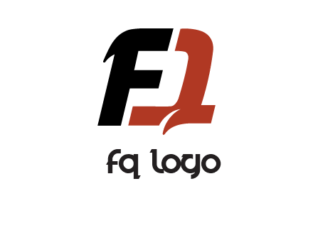 letter F forming letter Q