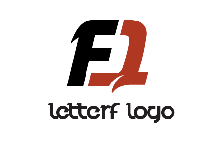 letter F forming letter Q