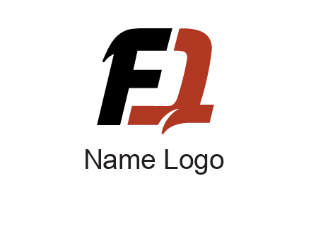 letter F forming letter Q