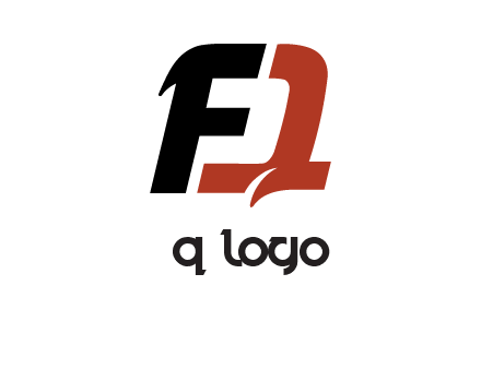 letter F forming letter Q