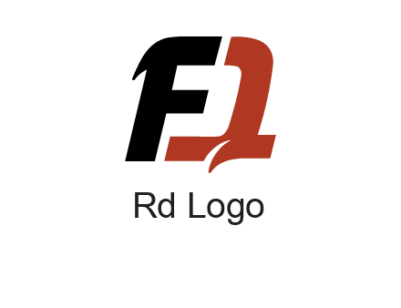 letter F forming letter Q