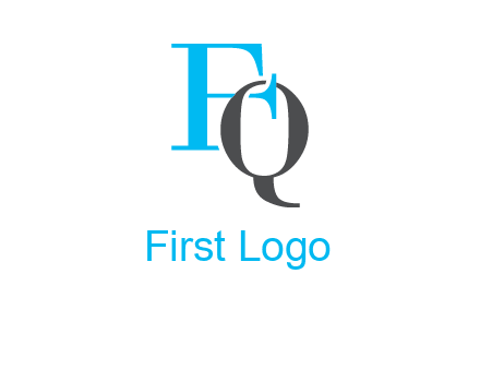 letter Q intertwining with letter F