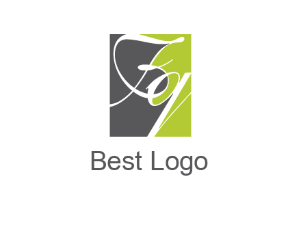 Letters Fq are in a square shape logo