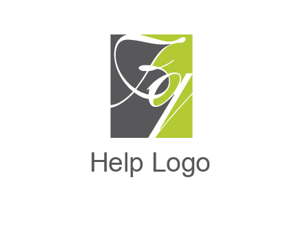Letters Fq are in a square shape logo