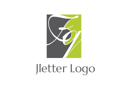 Letters Fq are in a square shape logo