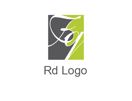 Letters Fq are in a square shape logo