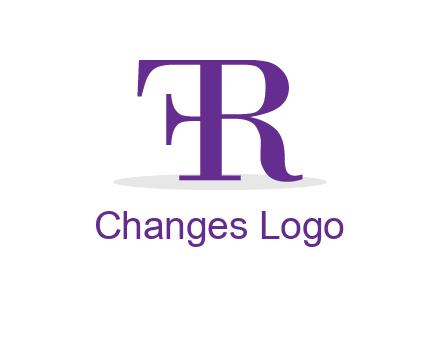 letter F attached to letter R