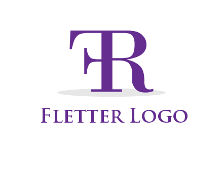 letter F attached to letter R