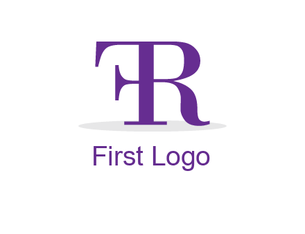 letter F attached to letter R