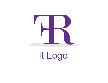 letter F attached to letter R