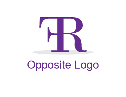 letter F attached to letter R