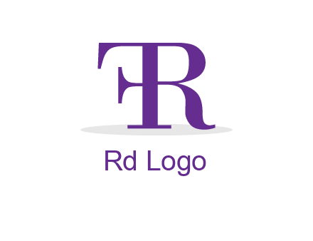 letter F attached to letter R
