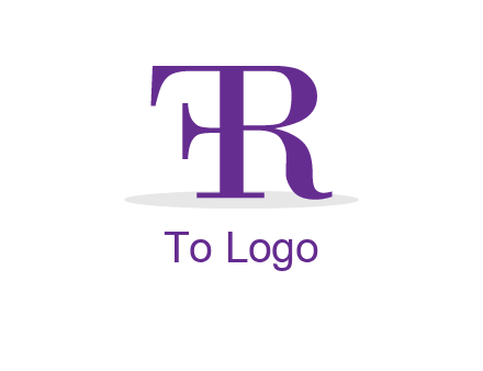 letter F attached to letter R