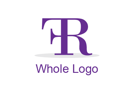 letter F attached to letter R