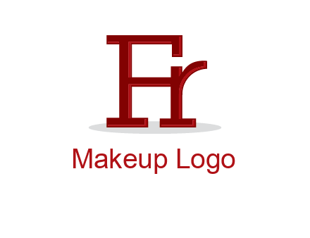 letter F attached to letter R forming letter H