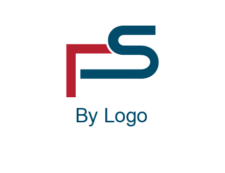 abstract letter S and letter F together