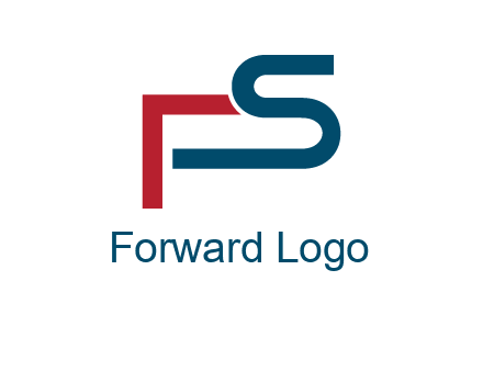 abstract letter S and letter F together
