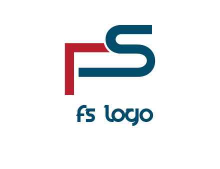 abstract letter S and letter F together
